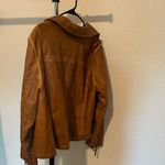 Max Studio 2X Tan Vegan (pleather) Leather Jacket Photo 4