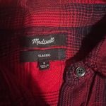 Madewell Classic Buffalo Plaid Flannel Button-Down Shirt Red Black Size S Photo 1
