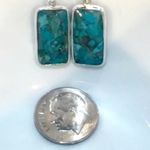 Silpada  OASIS Sterling Silver 925 Turquoise Drop Earrings NIB HTF Photo 10
