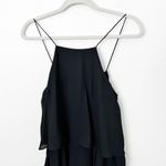 EXPRESS [] Black Popover Flowy High Neck Halter Shorts Romper Pockets Size 10 Photo 4