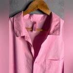 SKIMS  Pink Button Down Long Sleeve Poplin Button Shirt Pink M Oversized Sleep. Photo 2