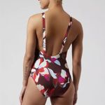 Athleta Hermosa Hero Bloom Decadent Chocolate One Piece Swimsuit Photo 1