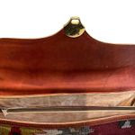 Vintage EM MAY Kilim and brown leather satchel shoulder bag. Photo 12