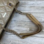 Kate Spade Purse Gold Coast Quilted Leather Metallic Shimmer Tote Large Glam Photo 8