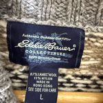 Eddie Bauer Vintage 90s Womens  Fair Isle Nordic Lambswool Hippy Cardigan Sz L Photo 2