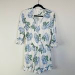 Piyama Hydrangea Blue Bridesmaid Harper Pajama Romper Size Medium Photo 1