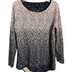 Rafaella  Gold & Black Sparkle Shark Bite Hem Sweater Size XL Photo 0