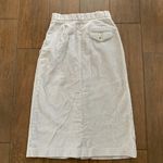 Hunter Vintage 's Run Gray Corduroy Button Front Midi Skirt sz 6 Photo 6