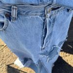 Vintage 501 jeans redone into a star maxi skirt with a train Blue Size undefined Photo 7