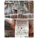 Hayden  pull on Floral tiered boho Skirt Orange and Blue size large Photo 2