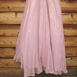 Mac Duggal 49252 Pink Iridescent One Shoulder Rosette Ball Gown Photo 11