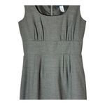 J.Crew  Dress Women 2 Gray Wool Blend Sleeveless Scoop Neck Sheath Career Preppy‎ Photo 5