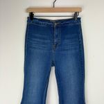 Free People Just Float On Flare Jeans Sz 26 Dark Wash Denim Stretch Western Photo 5