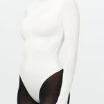 Naked Wardrobe  Bodysuit Long Sleeve White Photo 0