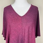 Clara Sun Woo Top Womens XL Purple Dolman Sleeve V Photo 2