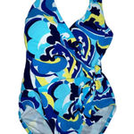 Tommy Bahama Tommy‎ Bahama blue floral one piece swimsuit size 6 Photo 0