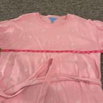 Draper James  Bobbie Sweatshirt Dress in Pink Embroidered Villa Sz M Photo 10