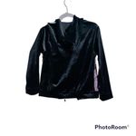 Coldwater Creek floral velvet zip up hoodie Size XS Photo 1