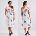Anthropologie Plenty by Tracy Reese One-Shoulder Maxi Dress Embroidered Floral Size L New w/Tag $258 Photo 2