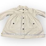Maeve Anthropologie Cream Collared Swing Jacket Size M/L Photo 5