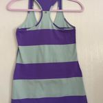 Lululemon athletica Purple and Green Striped Tank Top Photo 4