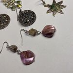 Liz Claiborne Lot Of 5 Costume Earrings Pierced Dangle Drop - 1 Signed LC () Photo 2