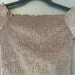 Urban Outfitters ⭐️ Light Before Dark mauve velvet smocked crop top size small Photo 3