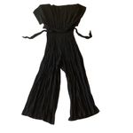 Vintage Yes Fashion Wrap Top Jumpsuit Black Photo 6
