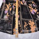 ASOS  Floral Patchwork Print‎ Sheer Button Up Long Sleeve Mini Dress US 14 Photo 6