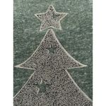 Women's Christmas Tree Long Sleeve‎ Tshirt Green Silver Small Holiday Top Photo 6