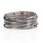 Paparazzi Tough Girl Glamour Silver Bracelet (22) Photo 1