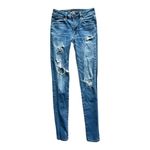 American Eagle Womens AEO Hi-Rise Distressed Ripped Jegging Jeans - Sz 00 Photo 1