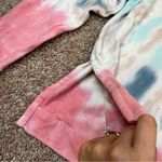 American Eagle Jegging Fit Oversized Tie Dye Crew Neck Sweatshirt Photo 2