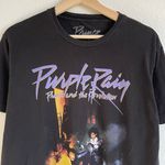 PRINCE Black Purple Rain Prince And The Revolution Short Sleeve Graphic Band Tee Size L Photo 2