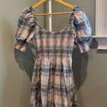 Hill House Naia Plaid Nap Dress Pink Size M Photo 2