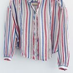 Free People  Striped Valley Gauze Shirt XS Photo 2
