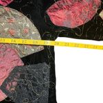 Chico's  Black Velvet Patchwork Blazer Jacket Small Artsy Boho Abstract Grandma Photo 7