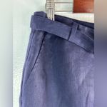 Ralph Lauren Lauren 12 Linen Midnight Blue Pencil Knee Skirt - New! Photo 6