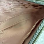 Coach y2k Patent Leather Canvas Gray Signature Canvas Wristlet Mini Purse Photo 6