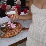 🆕 RETROFETE Deema Pearl Embellished Strapless Crepe Mini Dress Ivory Sz S Photo 11