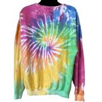 Om yoga mandala tie dye sweatshirt with cut out neck Pink Size undefined Photo 3