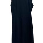 MM.LaFleur M.M. LaFleur Black Ponte Knit Sleeveless Sheath Dress Office Preppy Minimalist Photo 0