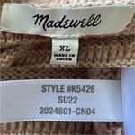 Madewell Sweater Donegal Belmont Mockneck in Coziest Yarn Blush Pink XL Photo 7