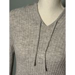 No Boundaries  Juniors Gray Ribbed Soft Hoodie, Medium Photo 1