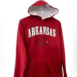 Stadium Athletics  Arkansas Razorbacks Mens Red Cotton Blend Hoodie Sweatshirt Photo 1