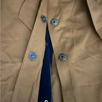 M. Martin Tan Brushed Canvas Wool Lined Trench Coat Size Medium New with Tags Photo 4