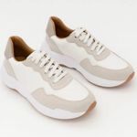 Revolve New KAANAS white and beige gray sneakers Photo 0