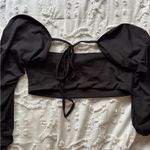 NEVER WORN BLACK S CROP TOP AND SKIRT SET Photo 4