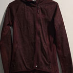 The North Face Red zip up Hoodie High Collar Warmth Photo 0