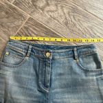 St. John  straight leg jeans Embellished Crystal Rose on back pocket women’s sz 2 Photo 4